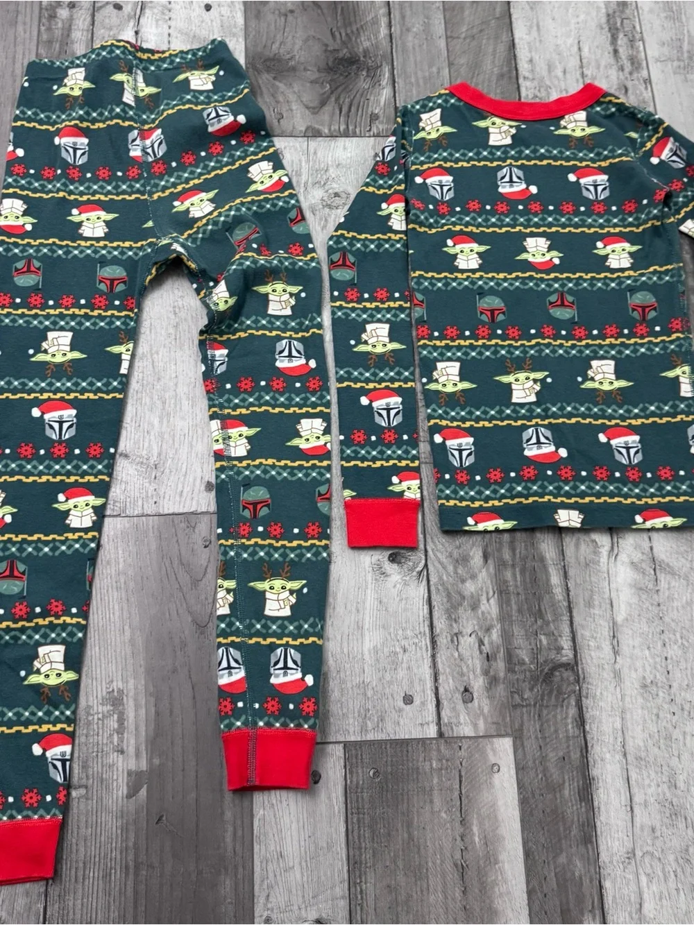 Hanna Andersson STAR WARS Long Sleeve Christmas Pajama Set PJs Holiday 8 130 cm